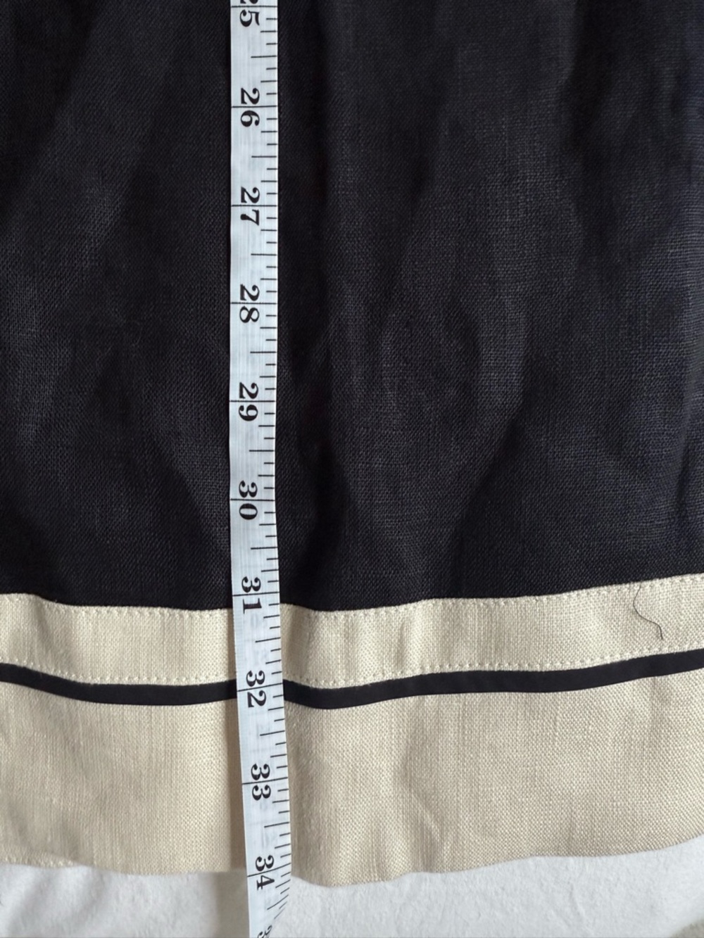 NWT Tuckernuck Black Linen Caftan Mini Dress Contrast Trim Size S - Picture 7 of 7
